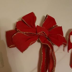 Christmas bow for tree or door decorations